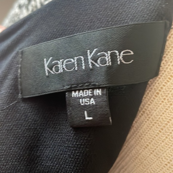 Karen Kane knit dress with faux leather details size Large - Picture 4 of 5